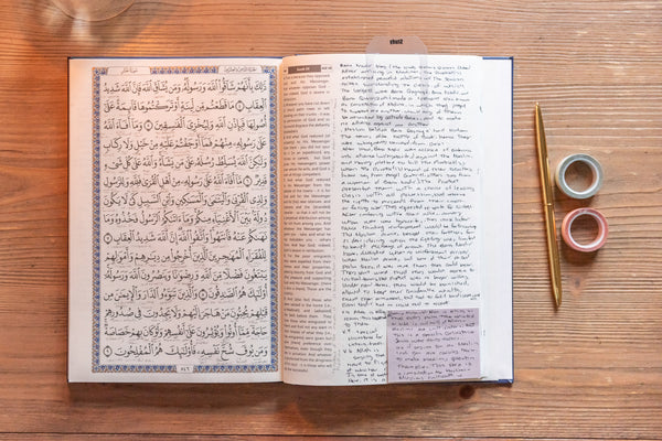 Quran Notebook with Writing