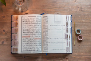 Quran Notebook (Journal) with tajweed notes. 