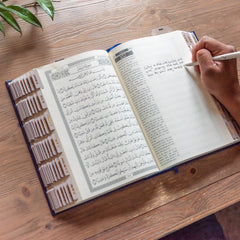 Man writing Quran Notes